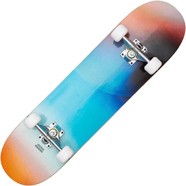 Street Skateboard 31 x 8 Inches - Complete Board for Beginners Made of Sturdy Wood and Aluminium